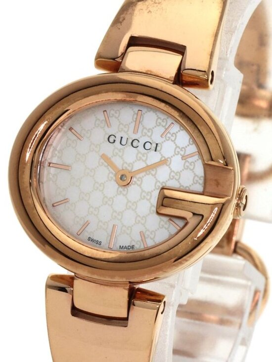 Gucci 134.5 GG Shell Bangle Watch Pgp - Picture 3 of 15